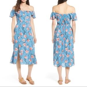 Band of Gypsies Floral Midi Dress | Size S